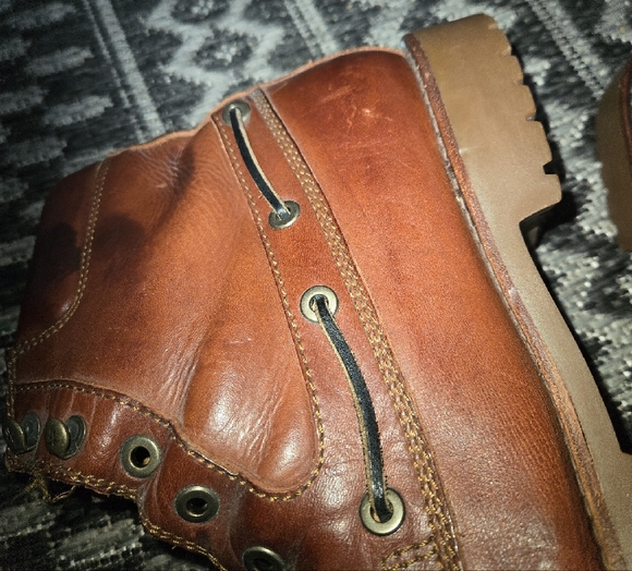 Frye Brown Leather Mens Boots - Picture 5 of 14